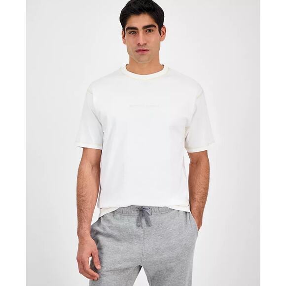 SCOTCH & SODA Men's Relaxed White T-Shirt Medium Quiet Luxury Classic Layer Fall - Picture 1 of 7